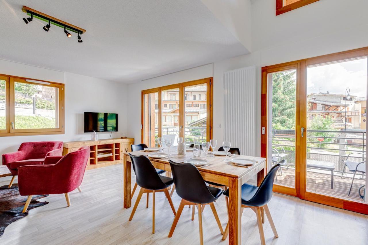 La Poudreuse - Duplex Avec Balcon Vue Montagne - Flumet Esterno foto